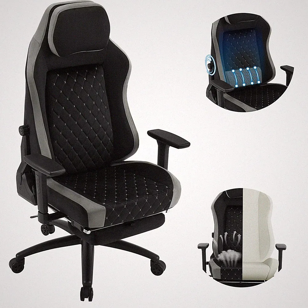 🏅Gaming Stuhl Gamer Stuhl Racing Stuhl mit Fußstütze Ergonomischer Bürostuhl