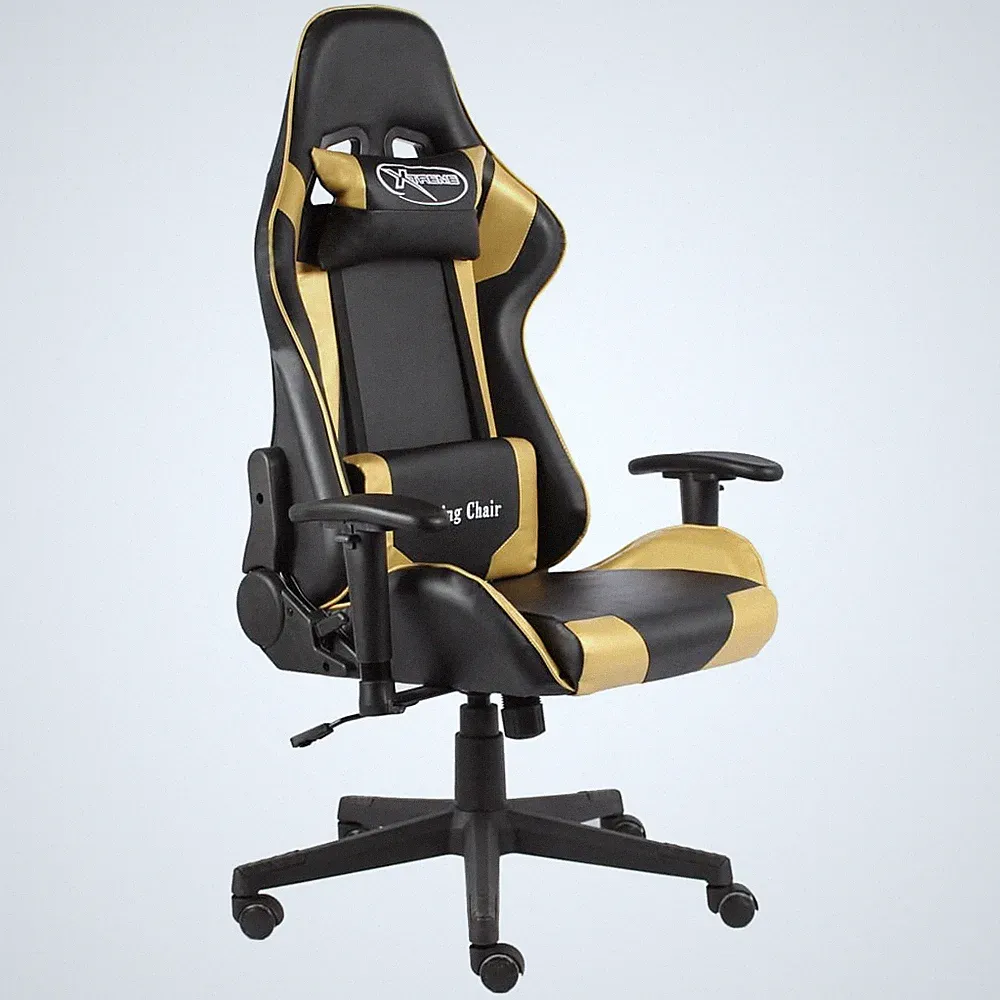 Gaming Stuhl mit Fußstütze PVC Drehstuhl Bürostuhl Chefsessel Büro vidaXL
