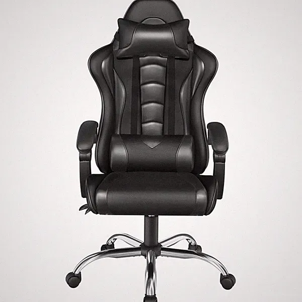 Gaming-Stuhl PC-Stuhl mit Kopfstütze & Massagefunktion Ergonomischer Drehstuhl