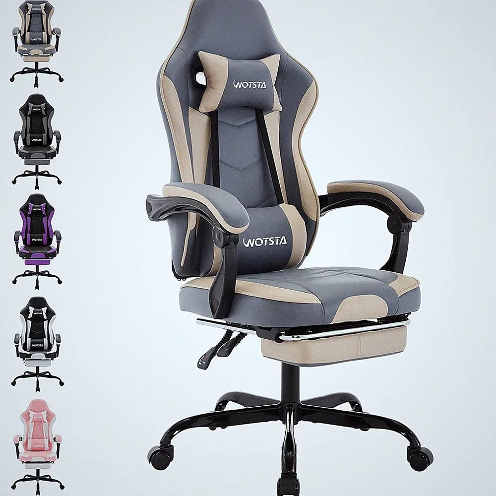 Gamingstuhl Computerstuhl Ergonomischer Sessel mit Fußstütze