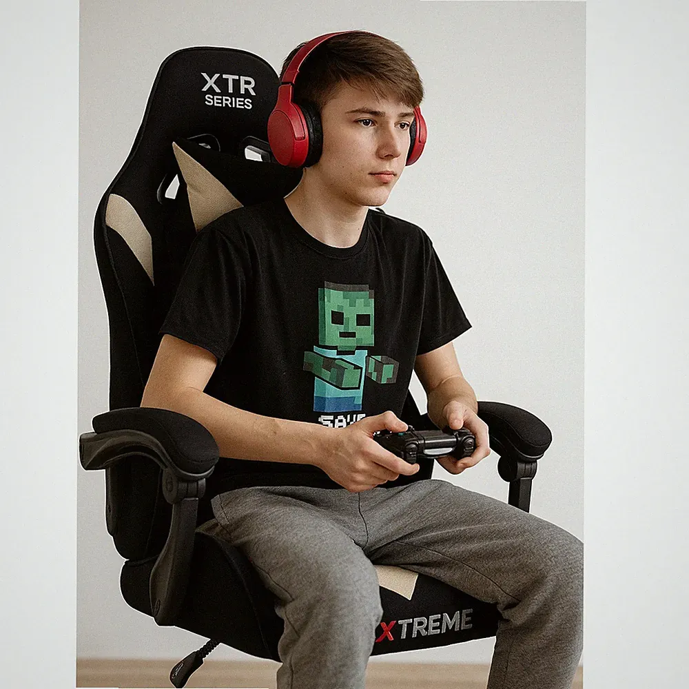 Gamingstuhl EXTREME XTR Beige mit ergonomischen Kissen