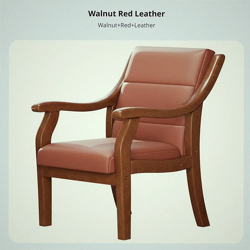 Gepolsterter Holzgestell Sessel Ergonomisches Design Gepolsterter Lesesessel für Schlafzimmer