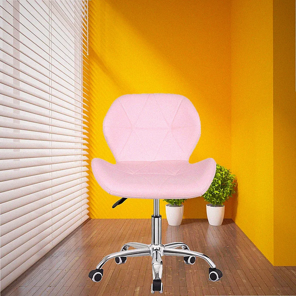 Gepolsterter verstellbarer PU-Kunstlederstuhl Drehstuhl Büro Heim Schreibtischstuhl 360° UK