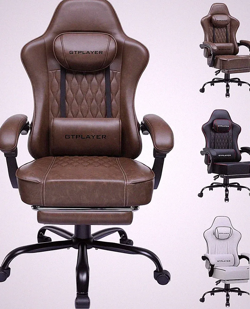 GTPLAYER Gaming Stuhl, Bürostuhl, Ergonomischer PC Stuhl, Höhenverstellbarer Dre