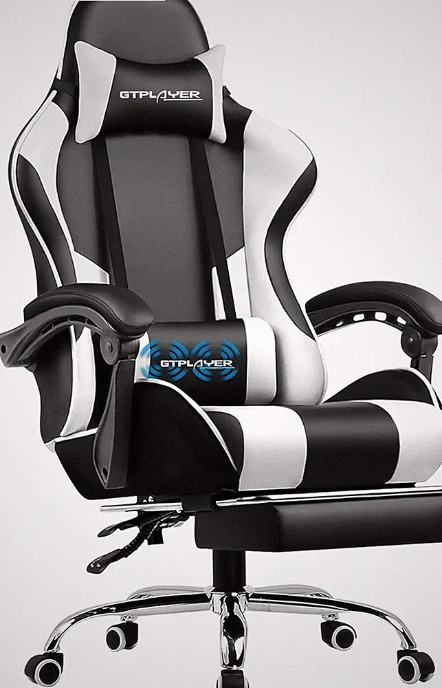 GTPLAYER Gaming Stuhl Bürostuhl Massage Gaming Sessel Ergonomischer Gamer Stuhl