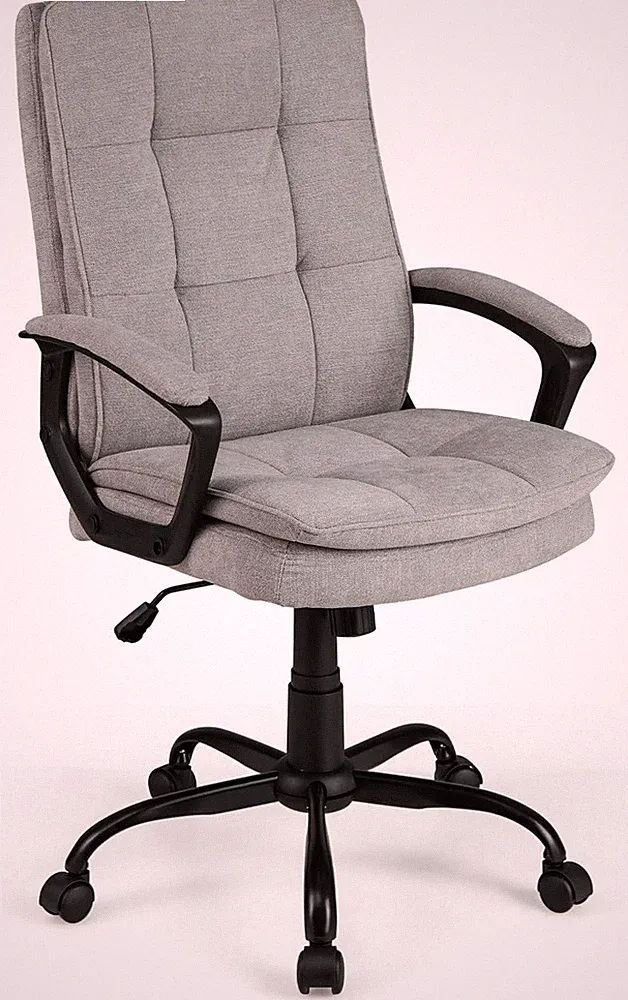 GYMAX Bürostuhl Höhenverstellbarer, Ergonomischer Schreibtischstuhl Mit Rollen