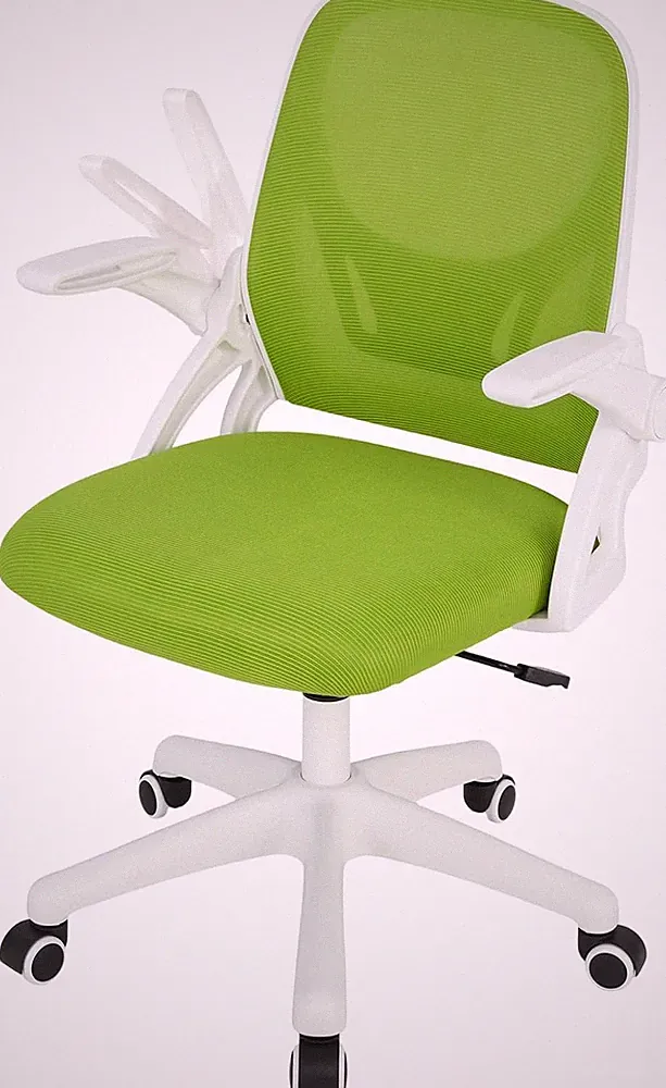 GYMAX Ergonomischer Bürostuhl, Schreibtischstuhl Mit Hochklappbare Armlehnen, Le