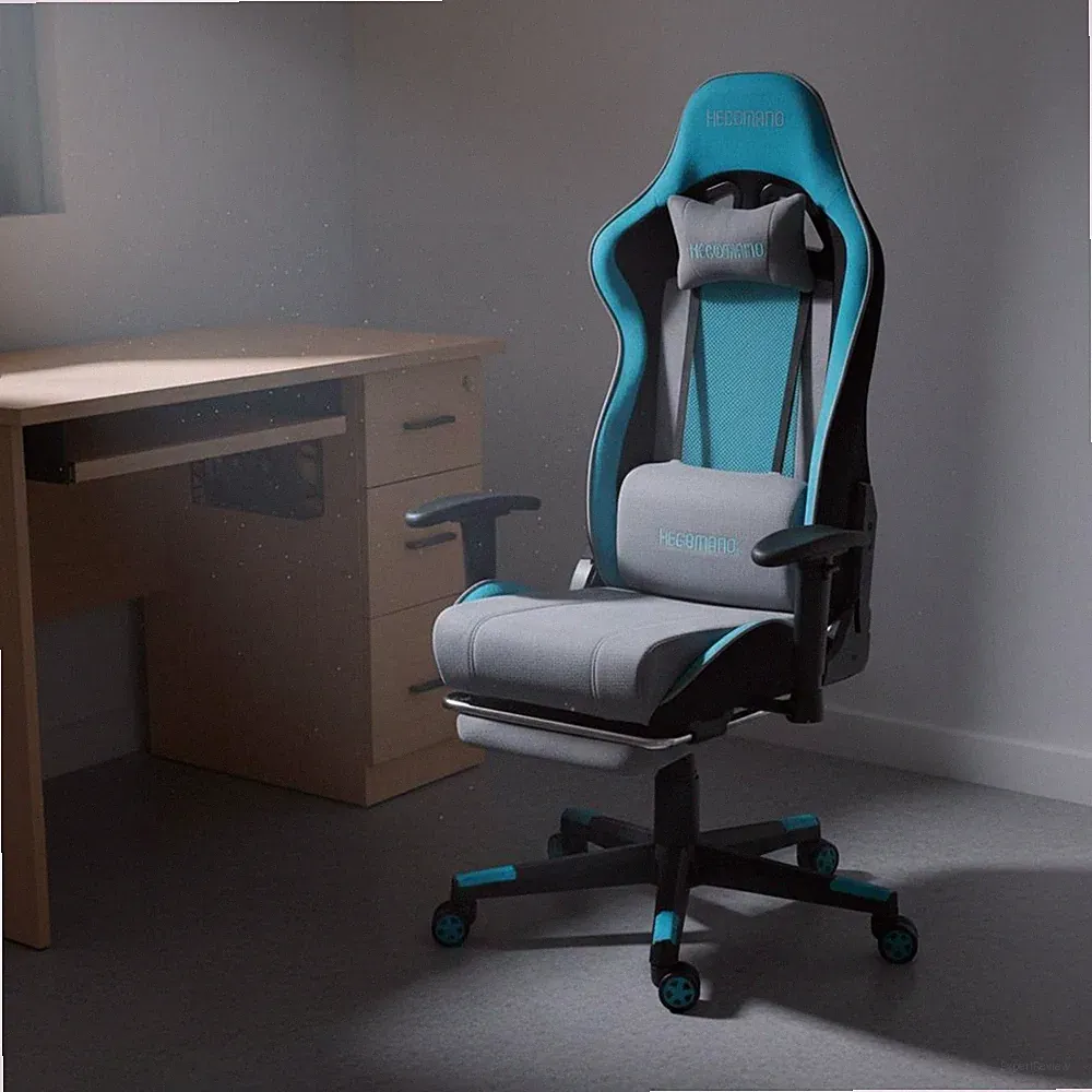 Highspine Gaming Stuhl Ergonomisch Schreibtisch Sitz Liege Verstellbare Armlehnen und