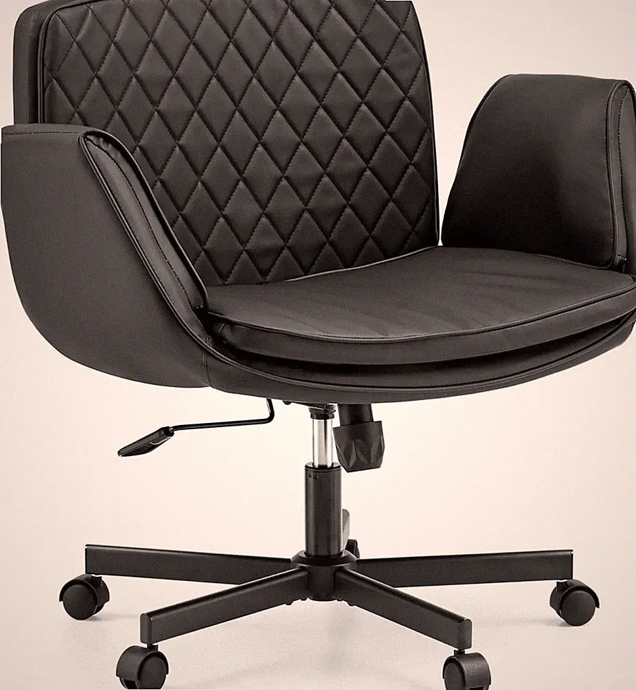 hjh LIVING Bürostuhl Schreibtischstuhl Criss-Cross 10 Schwarz Schneidersitz