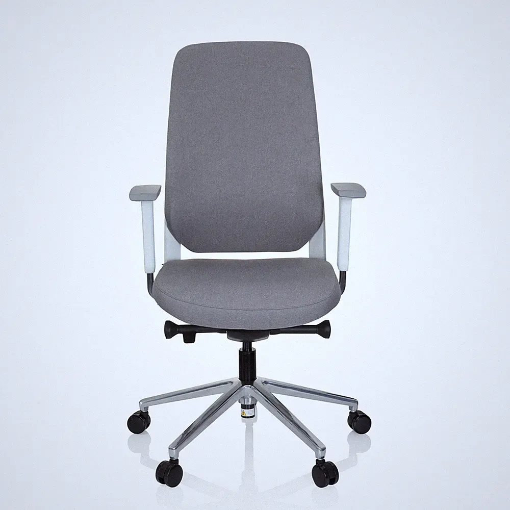 hjh OFFICE Bürostuhl Drehsessel Stuhl grau Synchronmechanik Armlehnen Möbel729