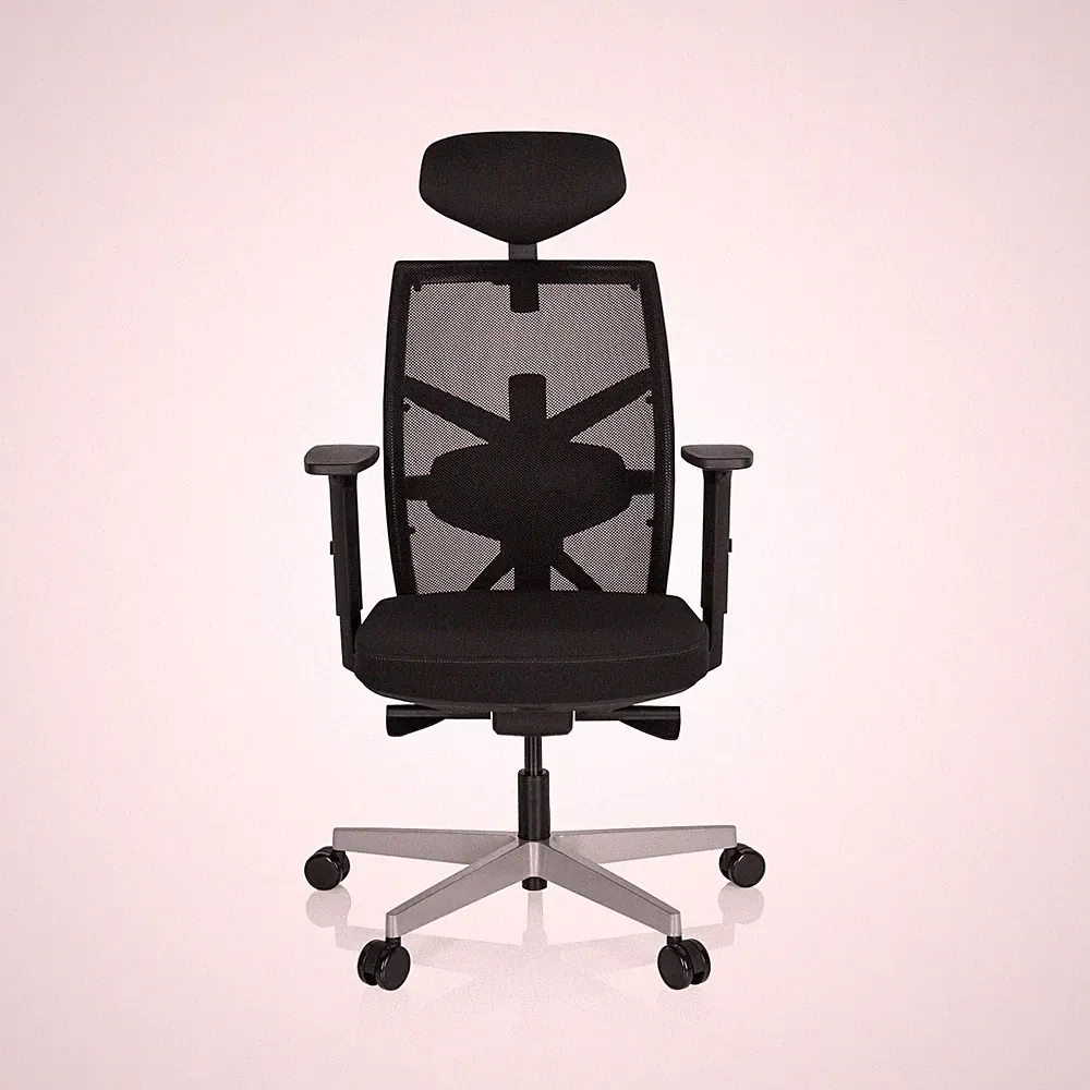 hjh OFFICE Bürostuhl Stuhl Drehstuhl BELLAC Stoff schwarz ergonomisch