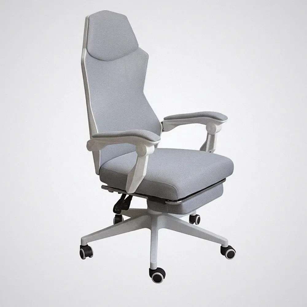 Hochlehniger Bürostuhl Mit Fußstütze, Ergonomischem Design Und Vollständiger