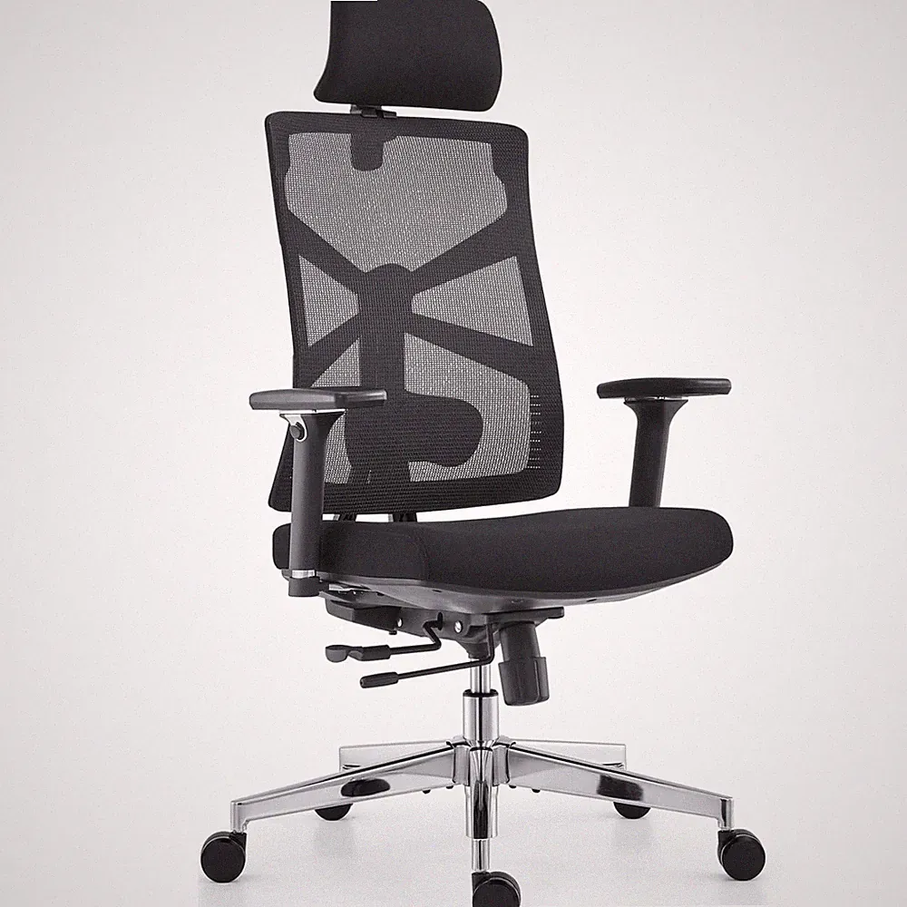 HOLLUDLE Bürostuhl Ergonomisch mit adaptiver Rückenlehne, 4D Armlehnen, verstell