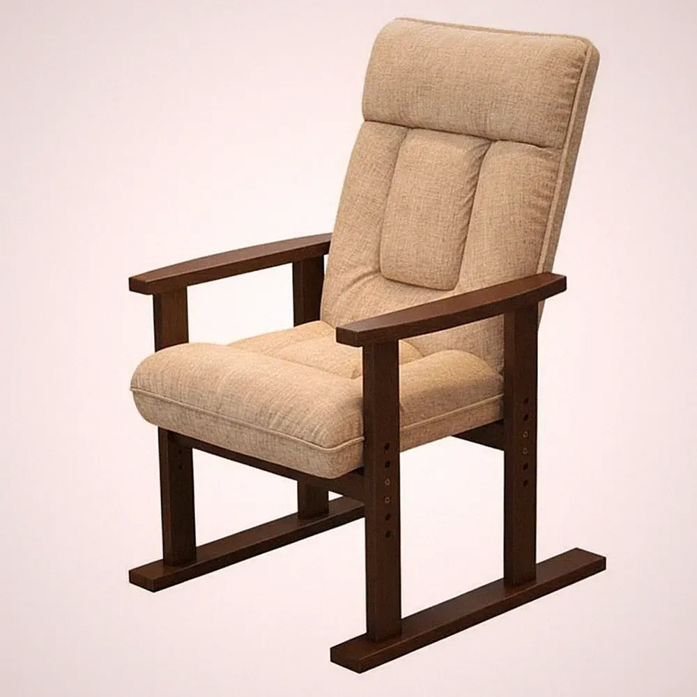 Holzrahmen-sessel Neigbar Ergonomisch Komfortabel für Wohnzimmer