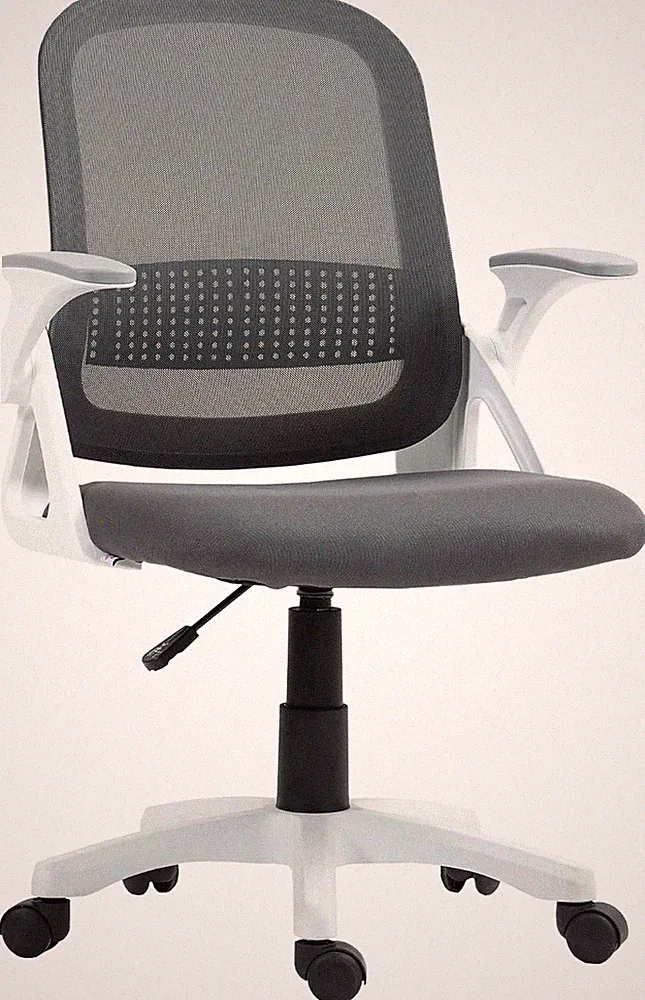 HOMCOM Bürostuhl Ergonomischer Schreibtischstuhl Mit Aufklappbarer Armlehne, Len