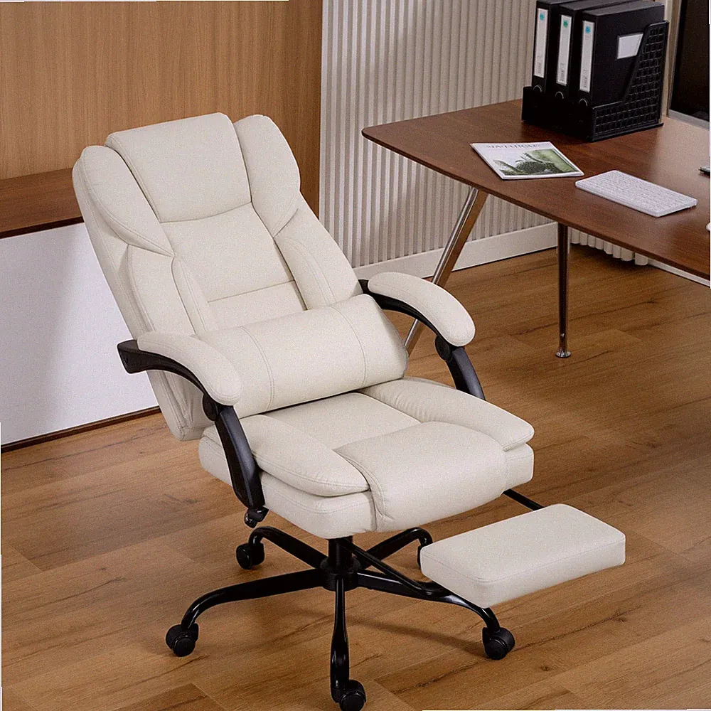HOMCOM Bürostuhl, Ergonomischer Schreibtischstuhl mit Verstellbar Rückenlehne