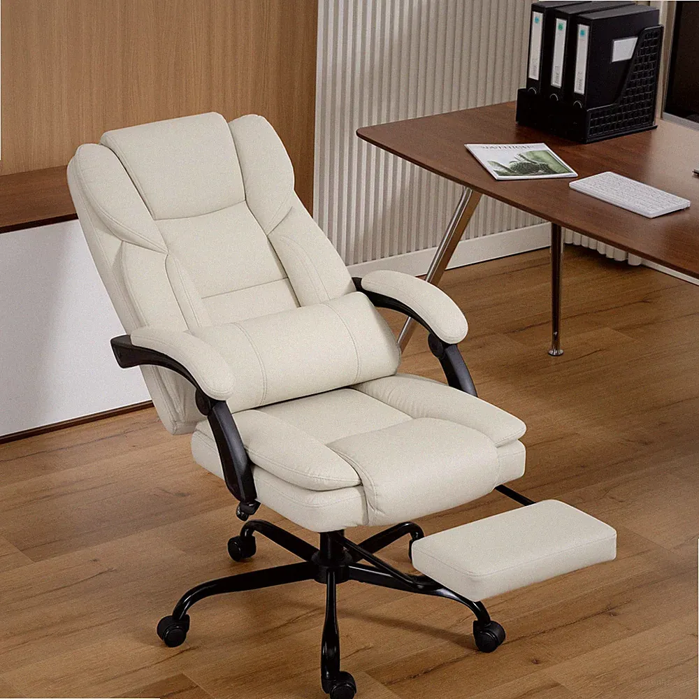 HOMCOM Bürostuhl, Ergonomischer Schreibtischstuhl mit Verstellbar Rückenlehne