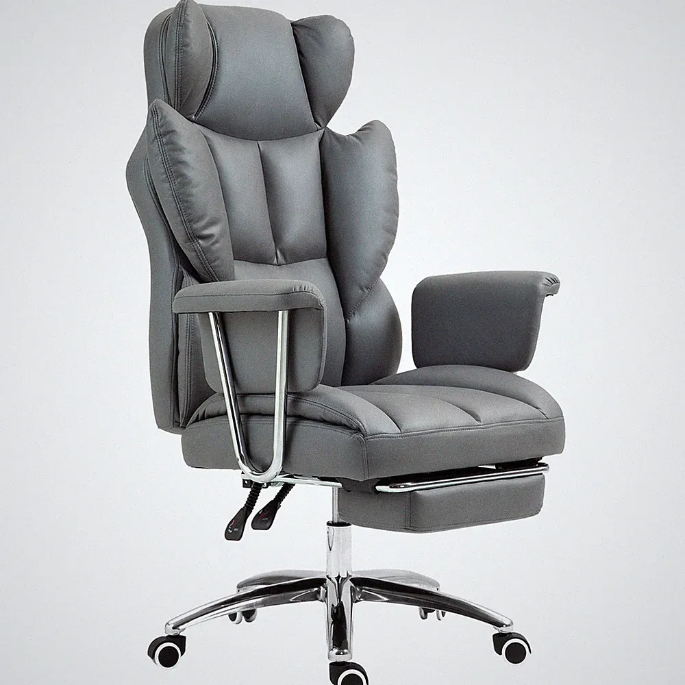 HOMCOM Bürostuhl mit Liegefunktion, ergonomisch Schreibtischstuhl Refurbished