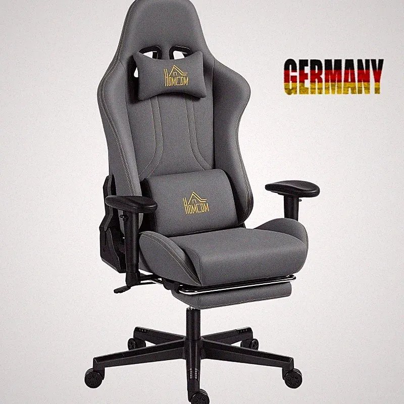 HOMCOM Gaming Stuhl Schreibtischstuhl Massage Bürostuhl Chefsessel 200 kg~