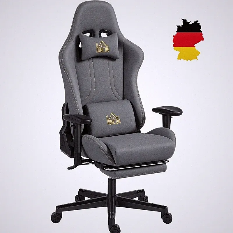 HOMCOM Gaming Stuhl Schreibtischstuhl Massage Bürostuhl Chefsessel 200 kg DE