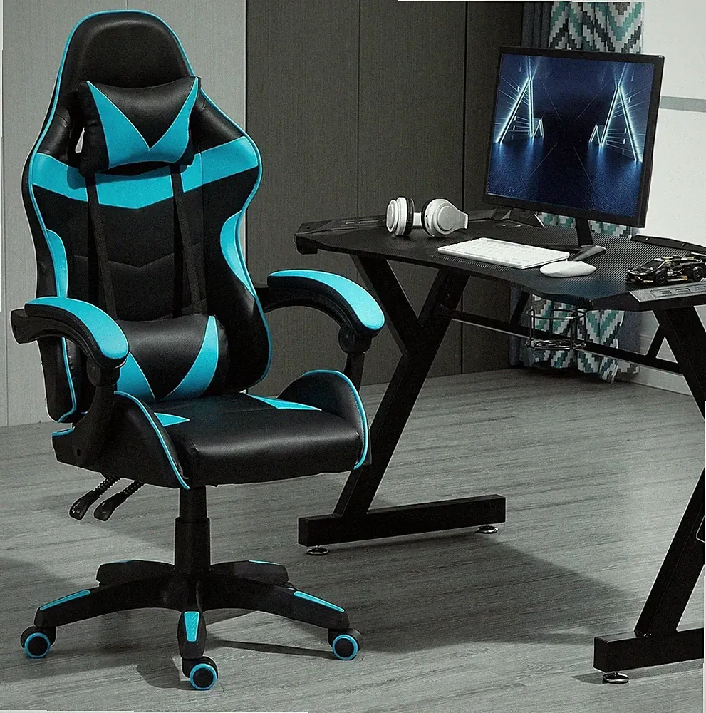 Home Office Stuhl Ergonomisch 2-Punkt Massage Liege Computer Gaming Stuhl