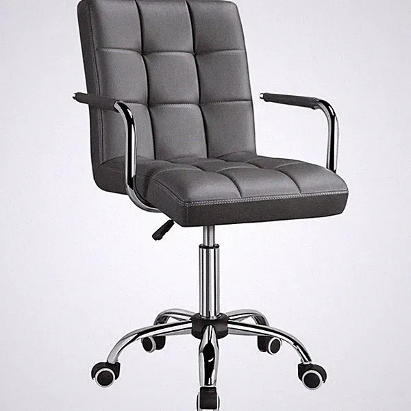 Home Office Stuhl Leder Computer Schreibtischstuhl verstellbar Drehstuhl mit Armlehnen