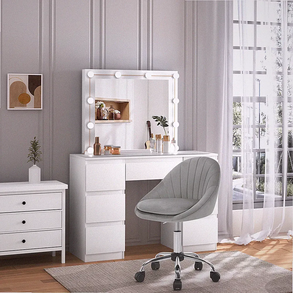 Homeoffice Stuhl Bürostuhl Drehstuhl Schreibtischstuhl Schminkstuhl ergonomisch
