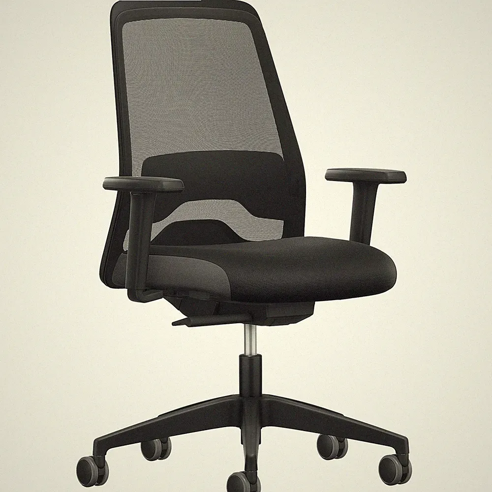 Interstuhl ergonomischer Bürostuhl Every EV25R 2D Armlehnen, bis 120kg, schwarz