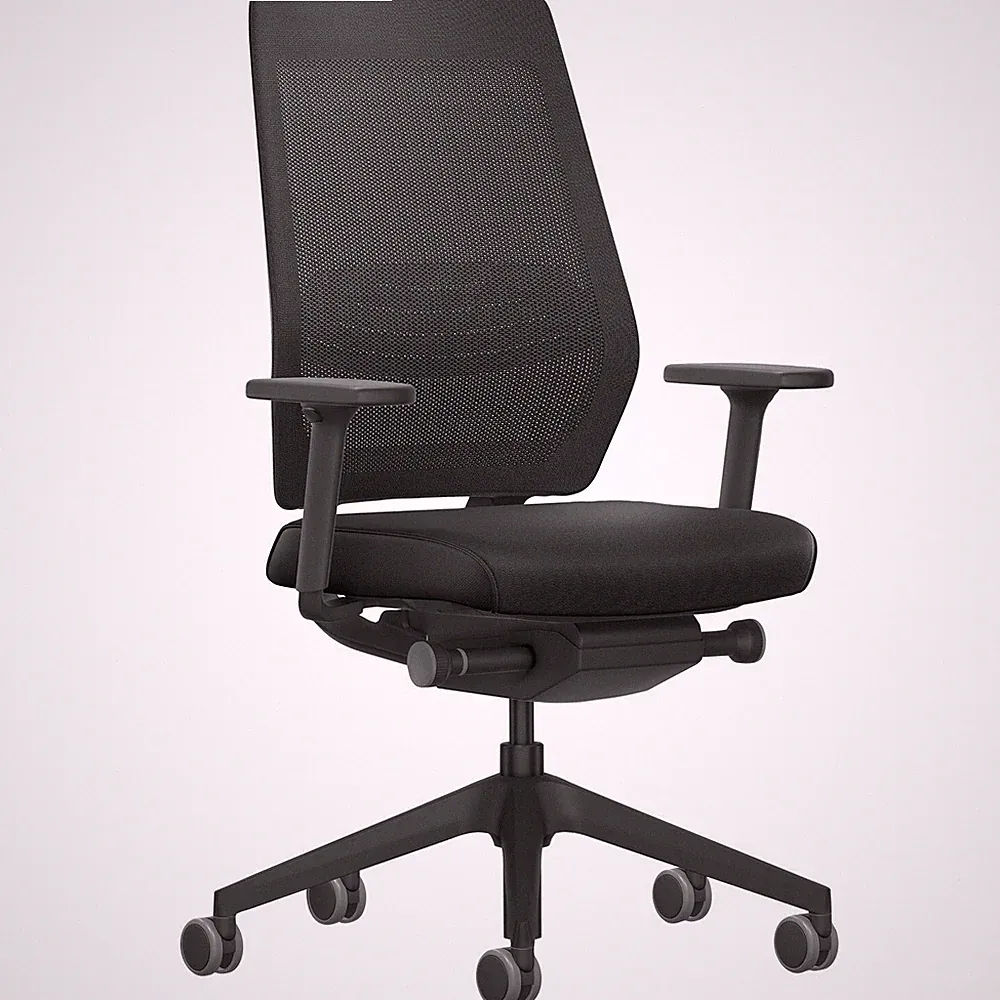 Interstuhl ergonomischer Bürostuhl Joyce JC211 + Armlehnen, bis 120kg, schwarz