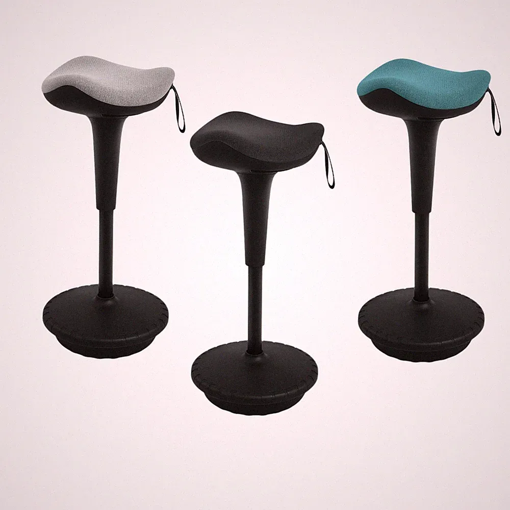 IWMH Ergonomisch Arbeitshocker, Höhenverstellbar Drehhocker für Büro Homeoffice