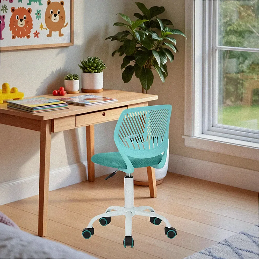 Kinderstuhl höhenverstellbar für Schreibtisch, ergonomischer bunter Jugendstu...