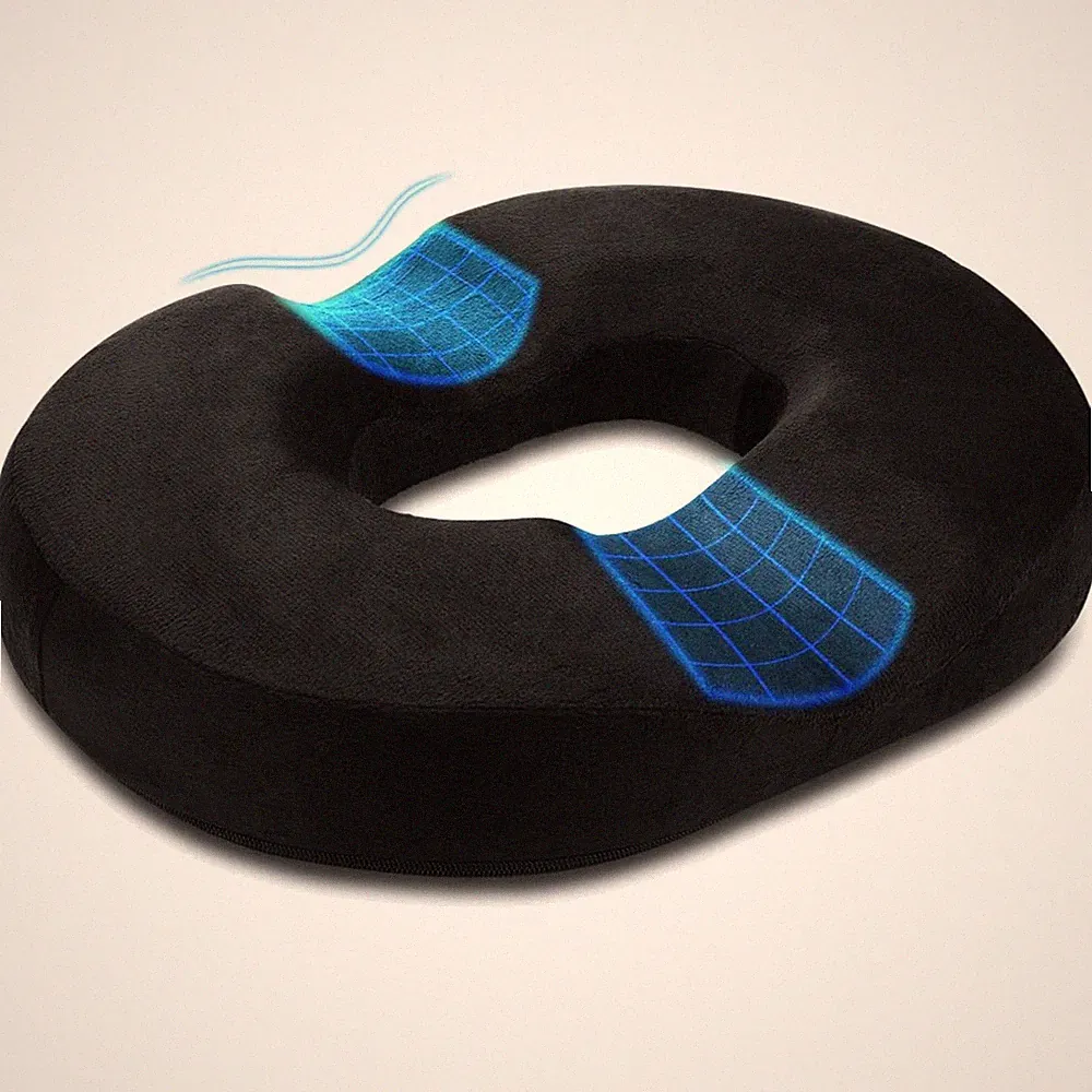 Kissen Sitzkissen Bürostuhl Komfort Donut Memory-Schaum ergonomisch