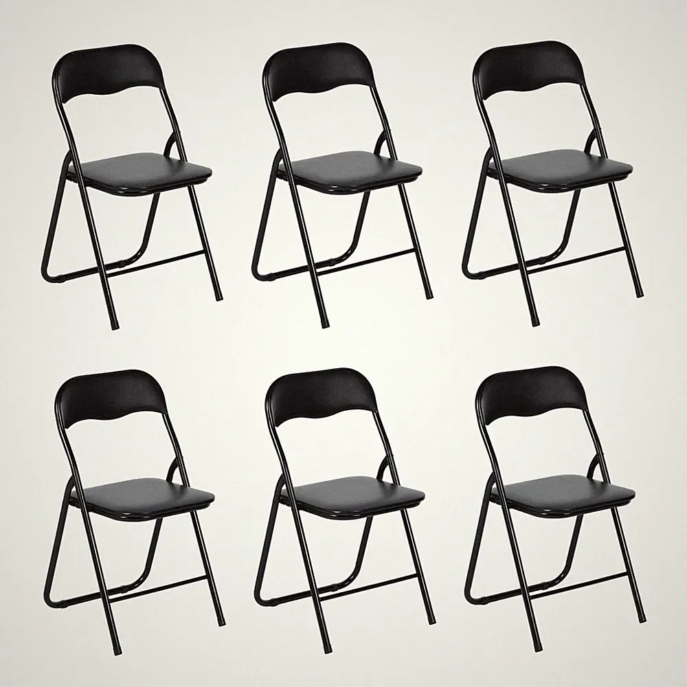 Klappstuhl Set 6er Faltbar Ergonomisch Balkonstuhl Büro Party Camping 110 kg