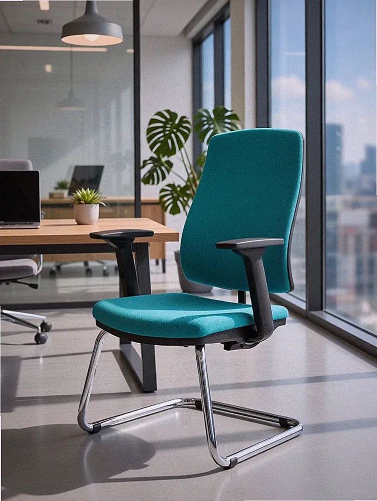 Komfortabler Bürosessel Türkis mit ergonomischem Design