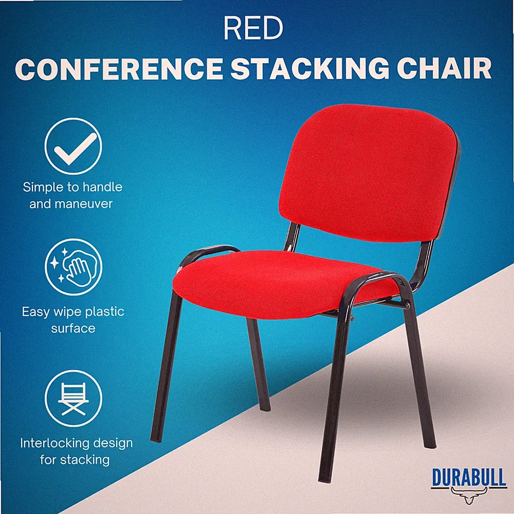 Konferenz Stapelstuhl rot