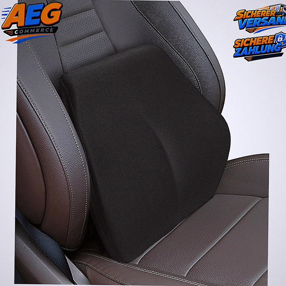 Lendenkissen Auto Ergonomisch Memory Foam Rückenstütze für Autositz Bürostuhl