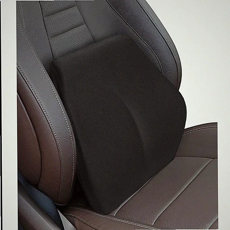 Lendenkissen Ergonomisch Schwarz, Memory Foam Rückenkissen für Auto, Bürostuhl
