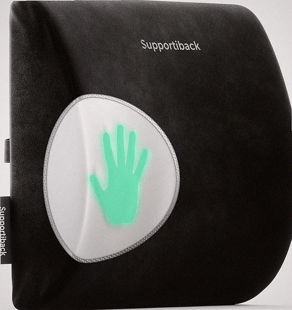 Lordosenstütze Kissen Memory Foam Rückenstütze für Bürostuhl Autositz