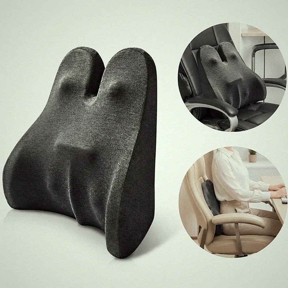 Lordosenstütze Memory Schaum Rückenkissen Auto Bürostuhl Ergonomisch Kissen