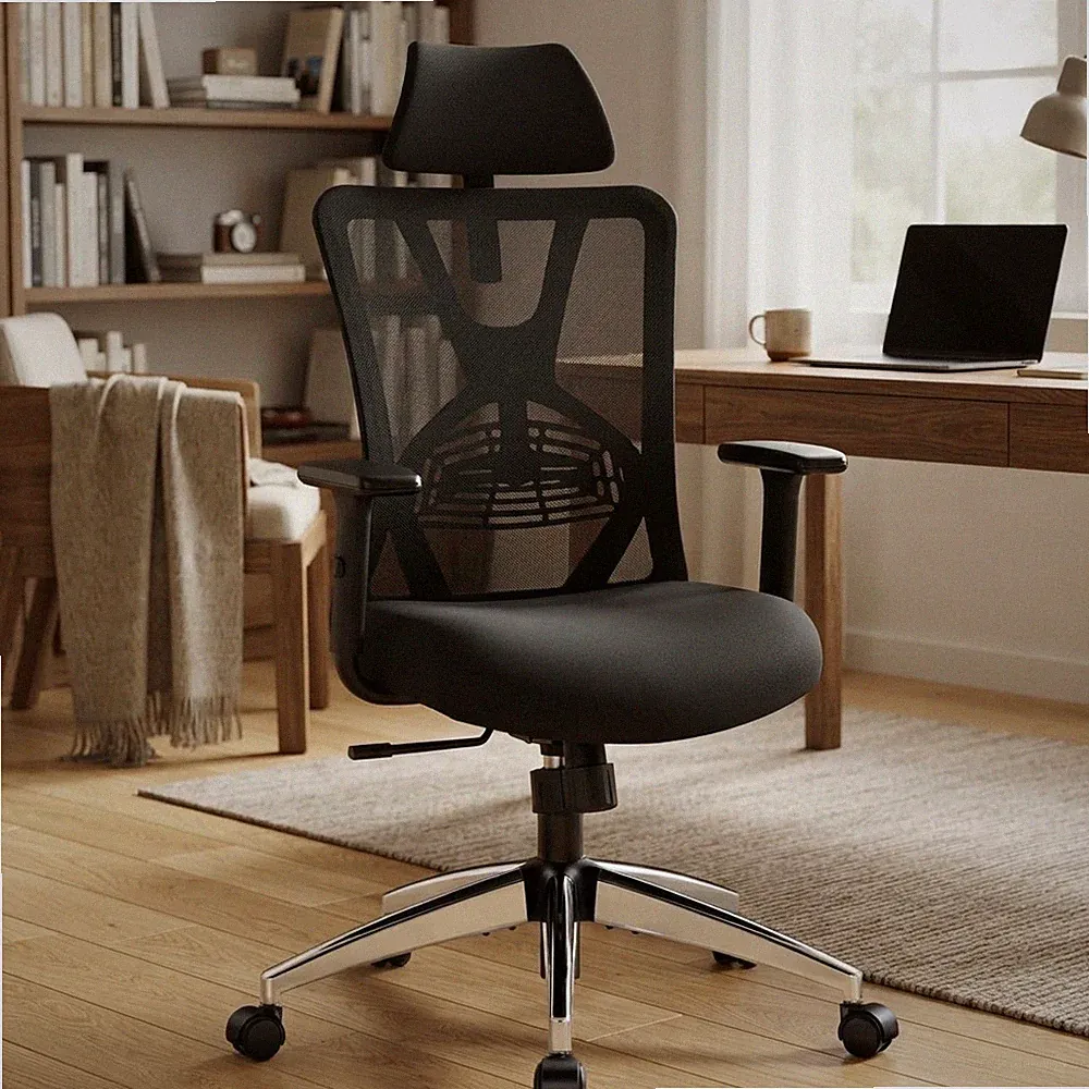 Luxuriöser ergonomischer Hochlehner Stuhl für Gaming & Büro - 130° Neigung inklusive