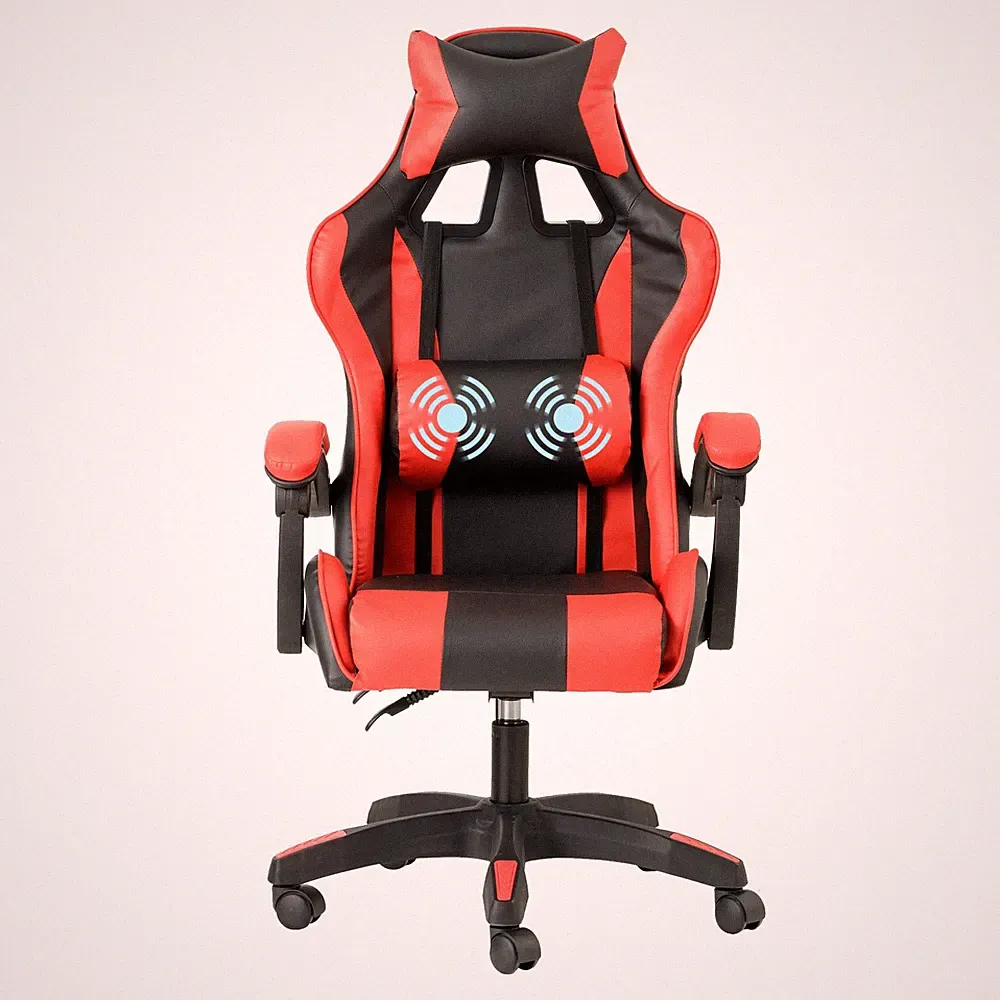 Massage Gaming Stuhl, ergonomischer mit Lendenmassagegerät, Bürostuhl mit Ver...