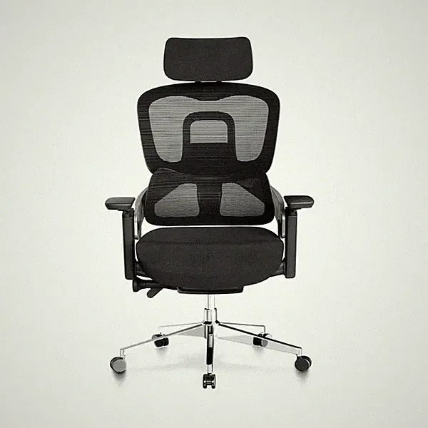 MELOKEA ReliefBack Master - ergonomischer Bürostuhl - bis 200kg - schwarz