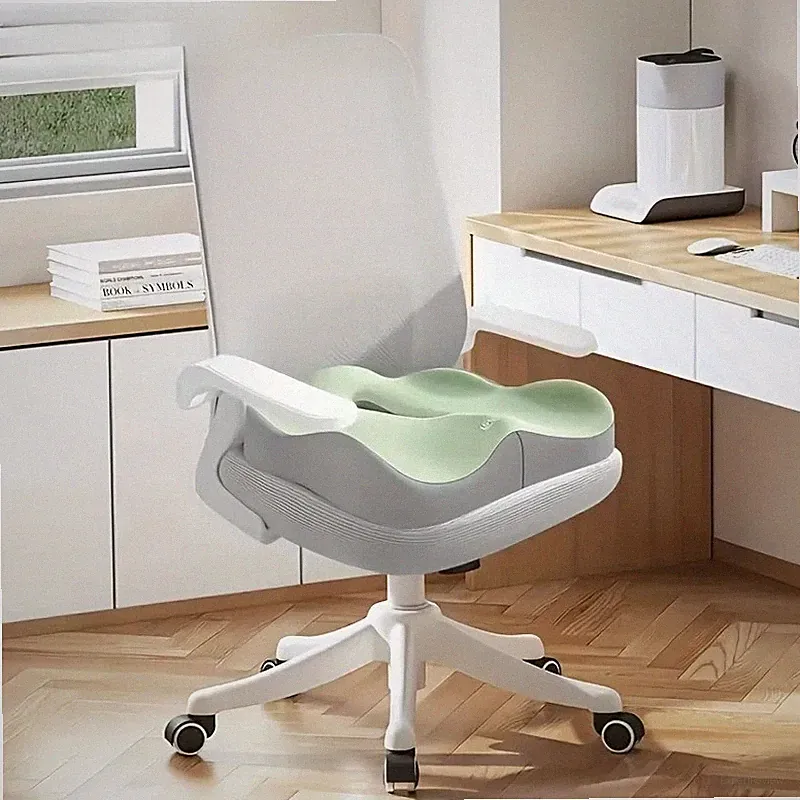 Memory Foam Sitzkissen Ergonomische Stuhlauflage für Büro Auto Zuhause Waschbar Bezug