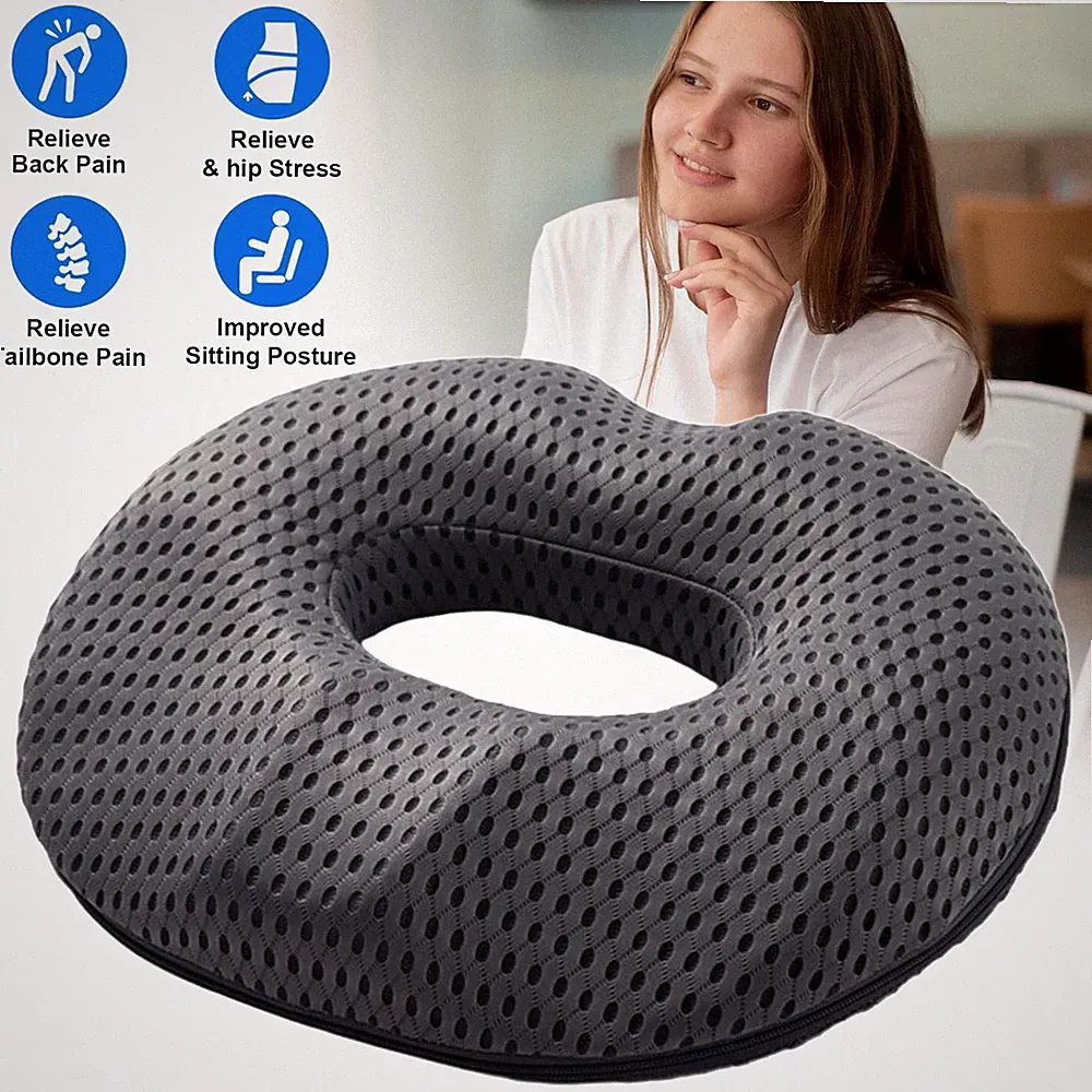 Memory Foam Sitzkissen Sitzpolster Donut Stuhlkissen Ergonomisch Steißbeinkissen