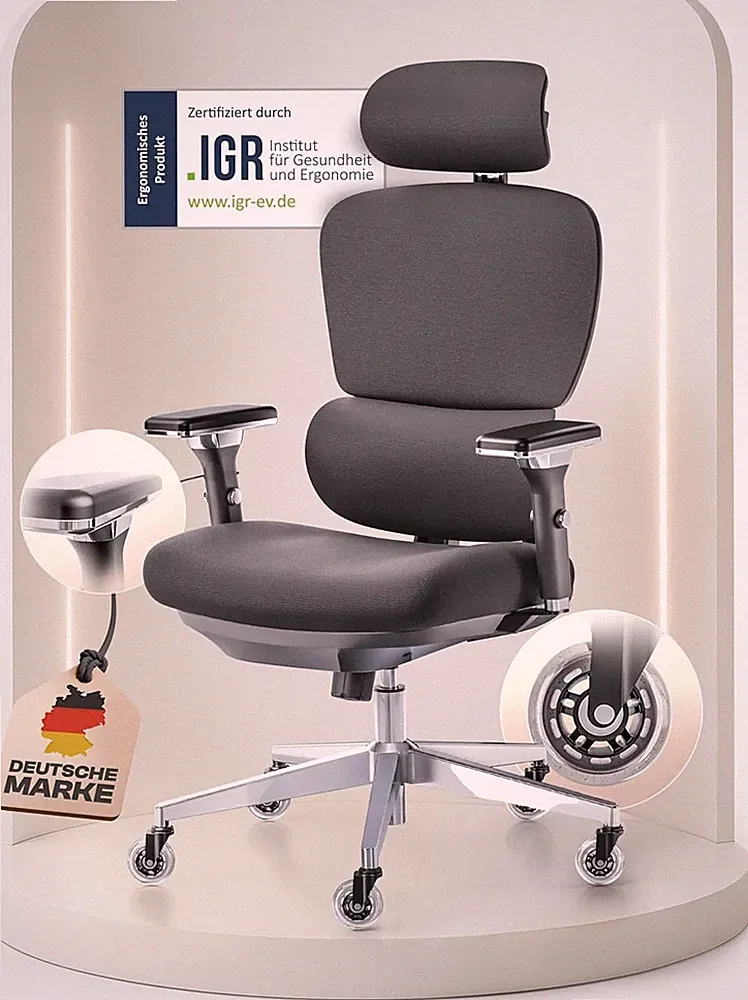 Merlin Bürostuhl Ergonomisch [VERGLEICHSSIEGER] Bürostuhl Testsieger | Schreibti