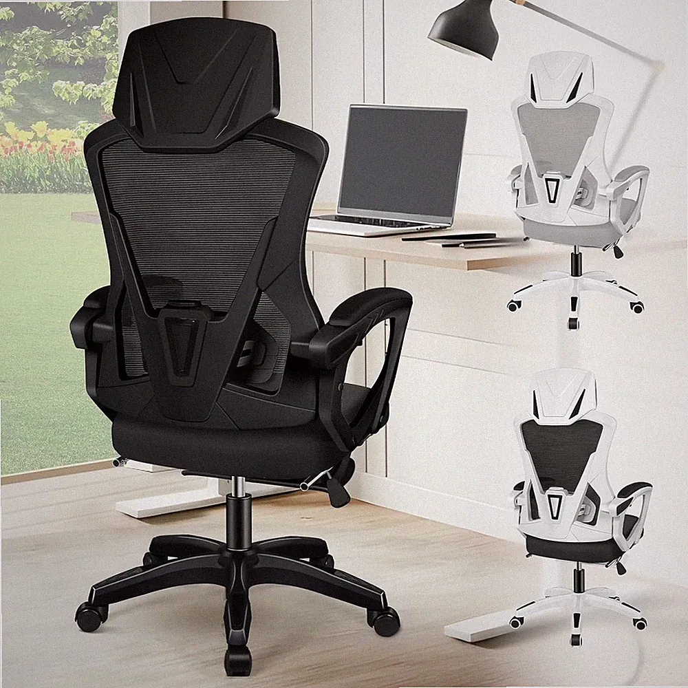 Mesh Bürostuhl Chefsessel ergonomisch höhenverstellbar bis 150° Belastbar 180kg