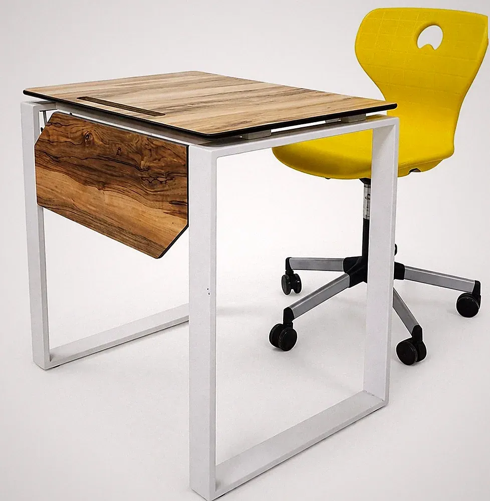 Modernes Schulmöbel Set mit Holzoptik Tisch und ergonomischem Stuhl
