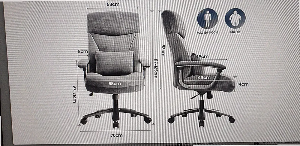 Neu und OVP Asukale ergonomischer Chefsessel-Bürostuhl bis 200kg