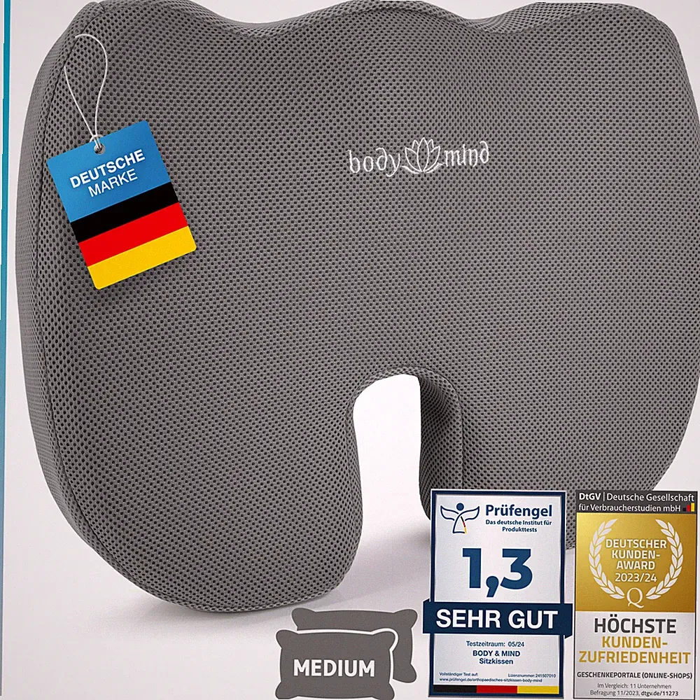 Orthopädisches Sitzkissen Keilkissen Bürostuhl Ergonomische Stuhlauflage Rücken