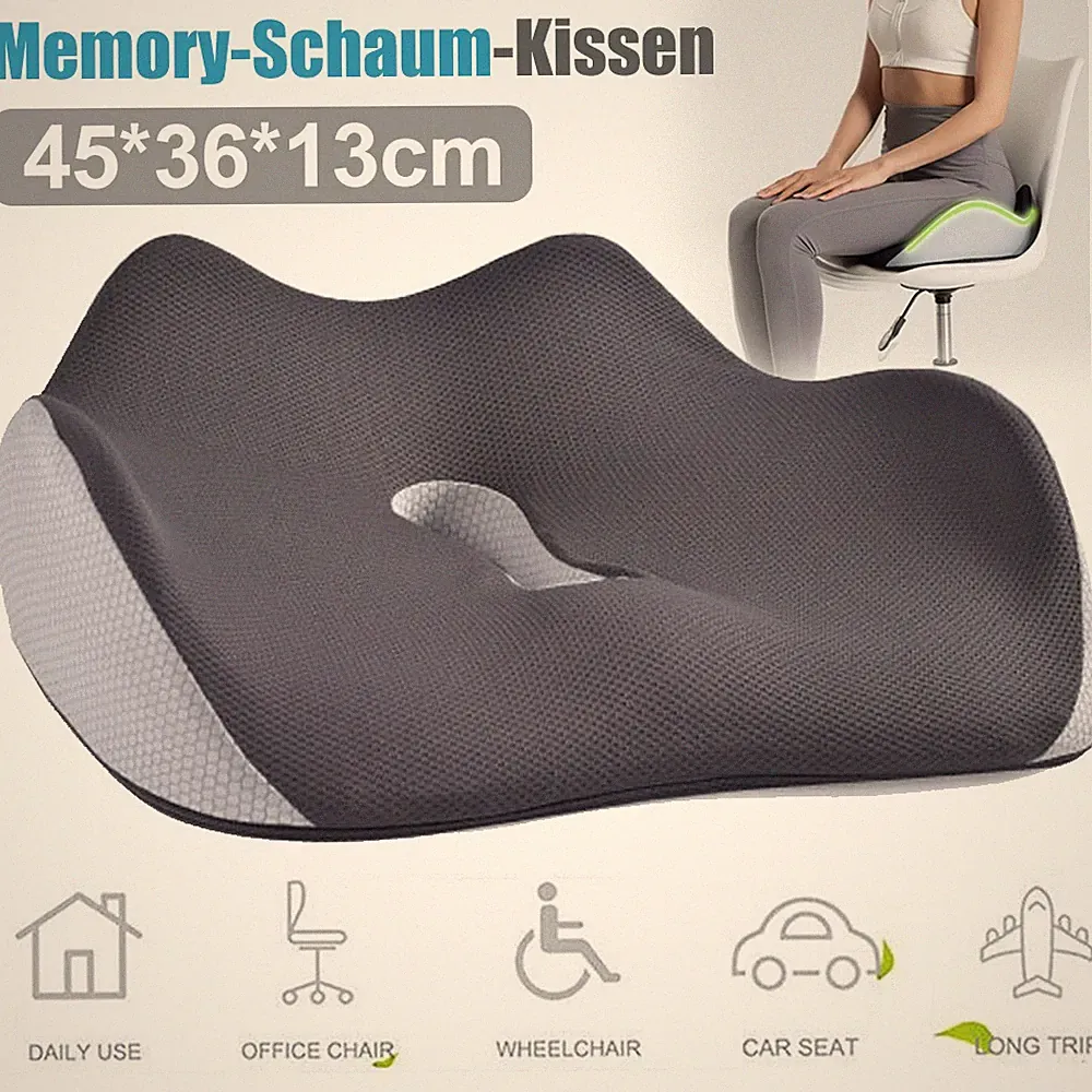 Orthopädisches Sitzkissen Keilkissen Ergonomische Stuhlauflage Bürostuhl-Kissen